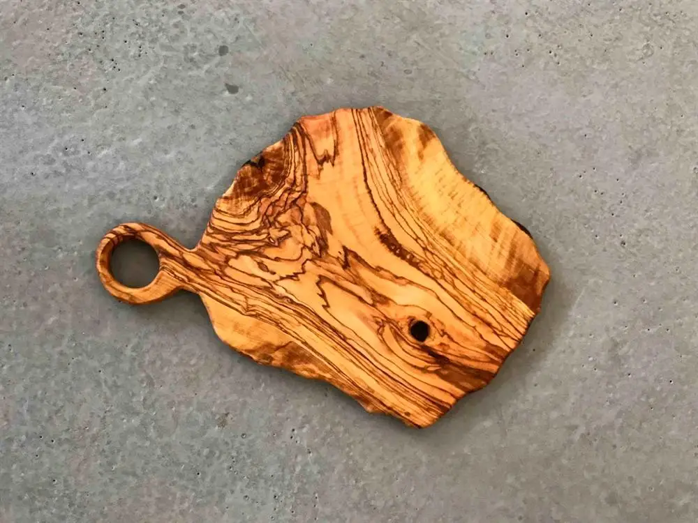 

Zethome Natural Wood Handmade Ring Handle Natural Wood