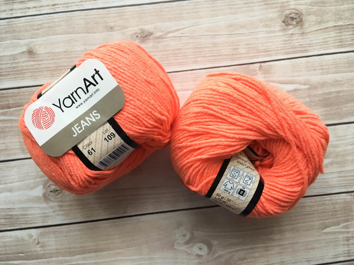 Пряжа Yarnart Jeans Ярнарт Джинс пряжа полухлопок нитки для вязания 1 моток | Дом и сад