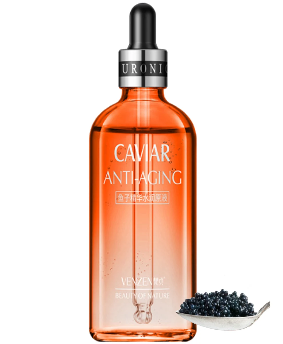 VENZEN Сыворотка для лица антивозрастная с чёрной икрой и гиалуроновой кислотой