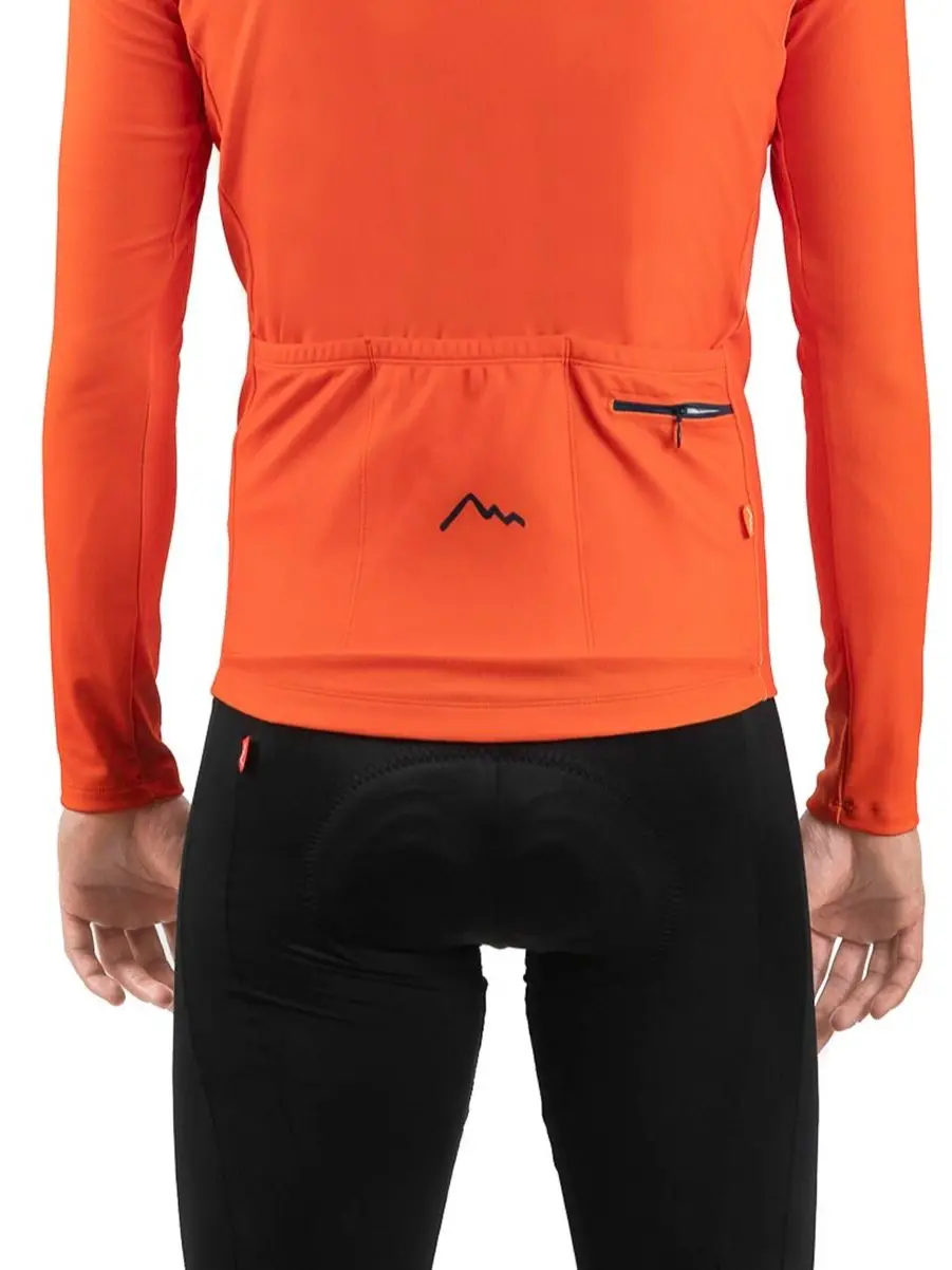 

Sora Unisex Cycling Jersey Suit Winter Thermal Fleece Long Sleeve Mountain Bike Road Bicycle Shirt with 4 pockets 13-25C 290gr