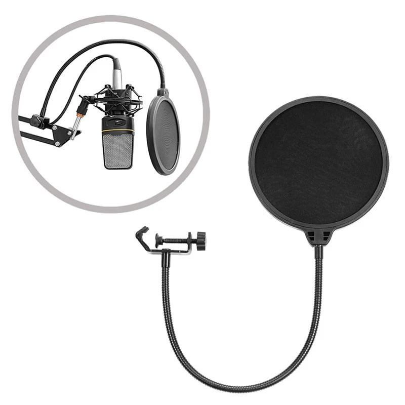 Настольная стойка для микрофона пантограф NB3571 с держателем паук поп-фильтром и