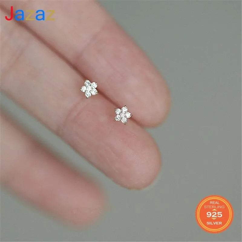 

Женские серьги из серебра 925 пробы, с пятиконечной звездой