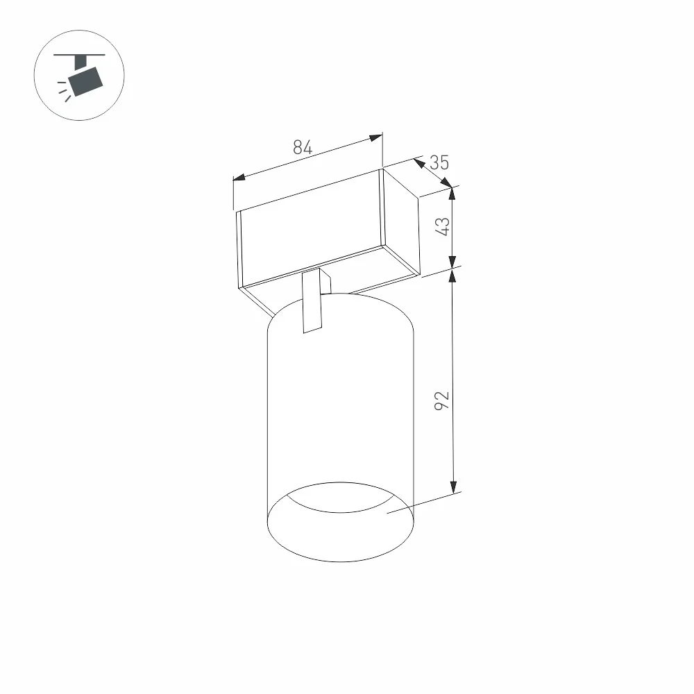 Светильник MAG-SPOT-45-R85-5W Day4000 (BK 20 deg 24V) | Лампы и освещение