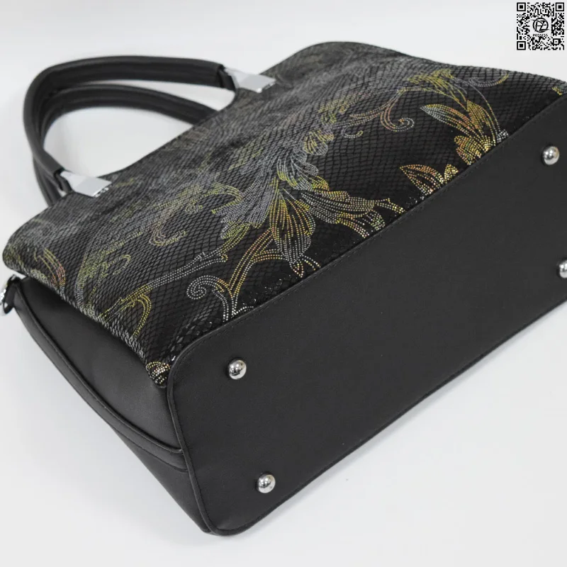 женская сумка POSSESS STORE L37 три отдела под одной молнией лицевая сторона натуральная