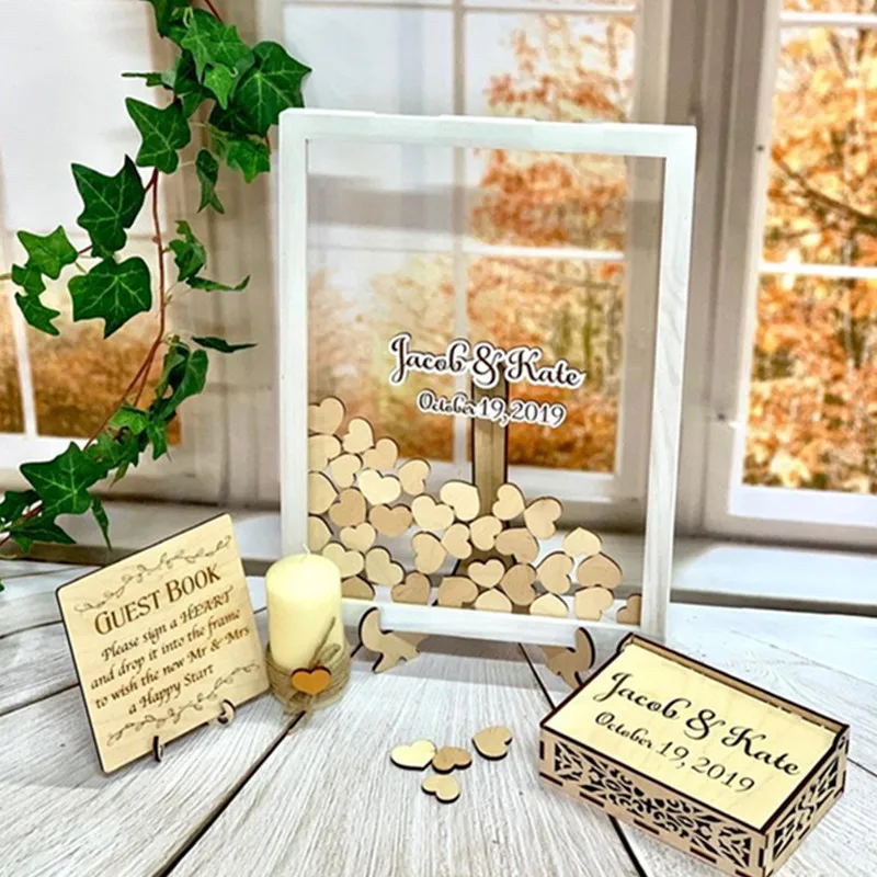 Персонализированная Прозрачная черная искусственная подвесная коробка