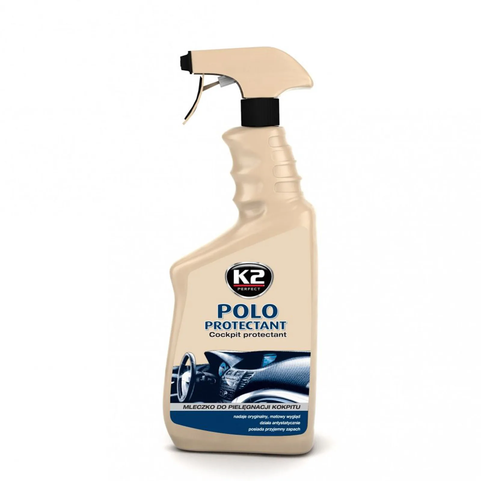 Полироль пластика K2 POLO PROTECTANT (black man) спрей 770 мл.|Уход за пластиком и резиной| |