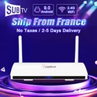 Leadcool sub tv Android 9,0 IP TV BOX Smart TV Box Amlogic S905W Quad Core 2,4G WIFI H.265 медиаплеер Leadcool ip tv box 4K 2G16G