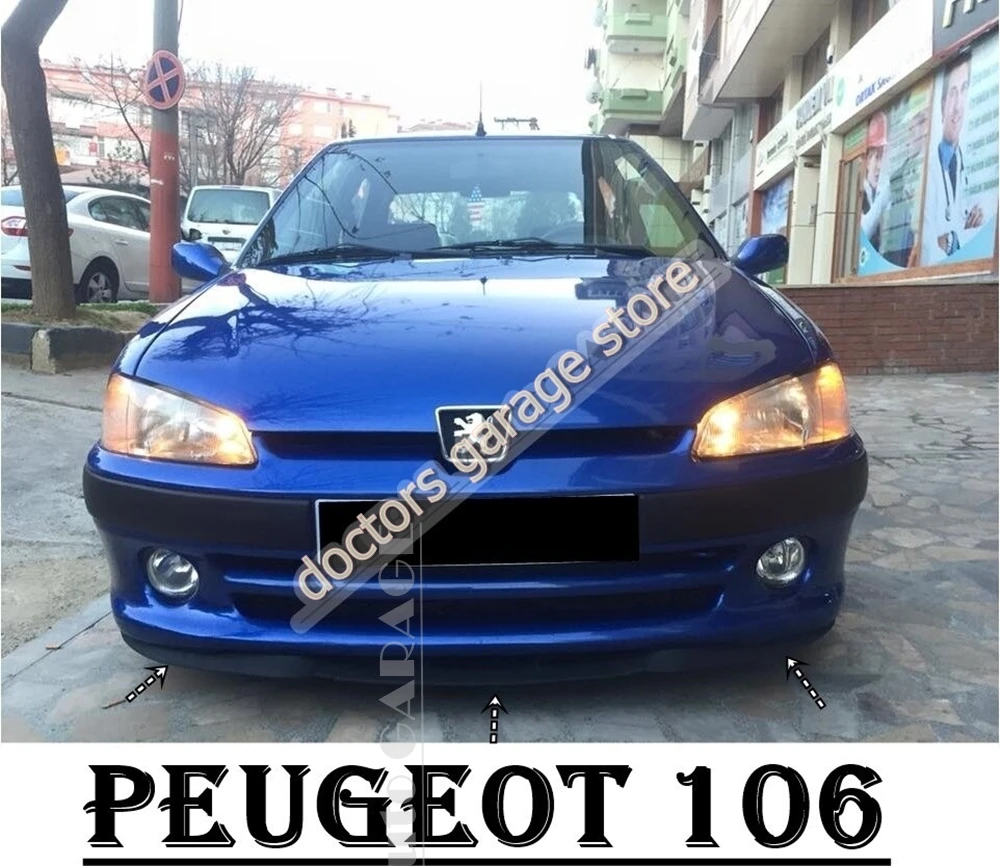 

Для Peugeot 106 CUPRA R передний спойлер бампер губа 1991-2000 года Европейский спойлер губа Универсальный 3 шт. Комплект кузова автомобильные аксессуар...