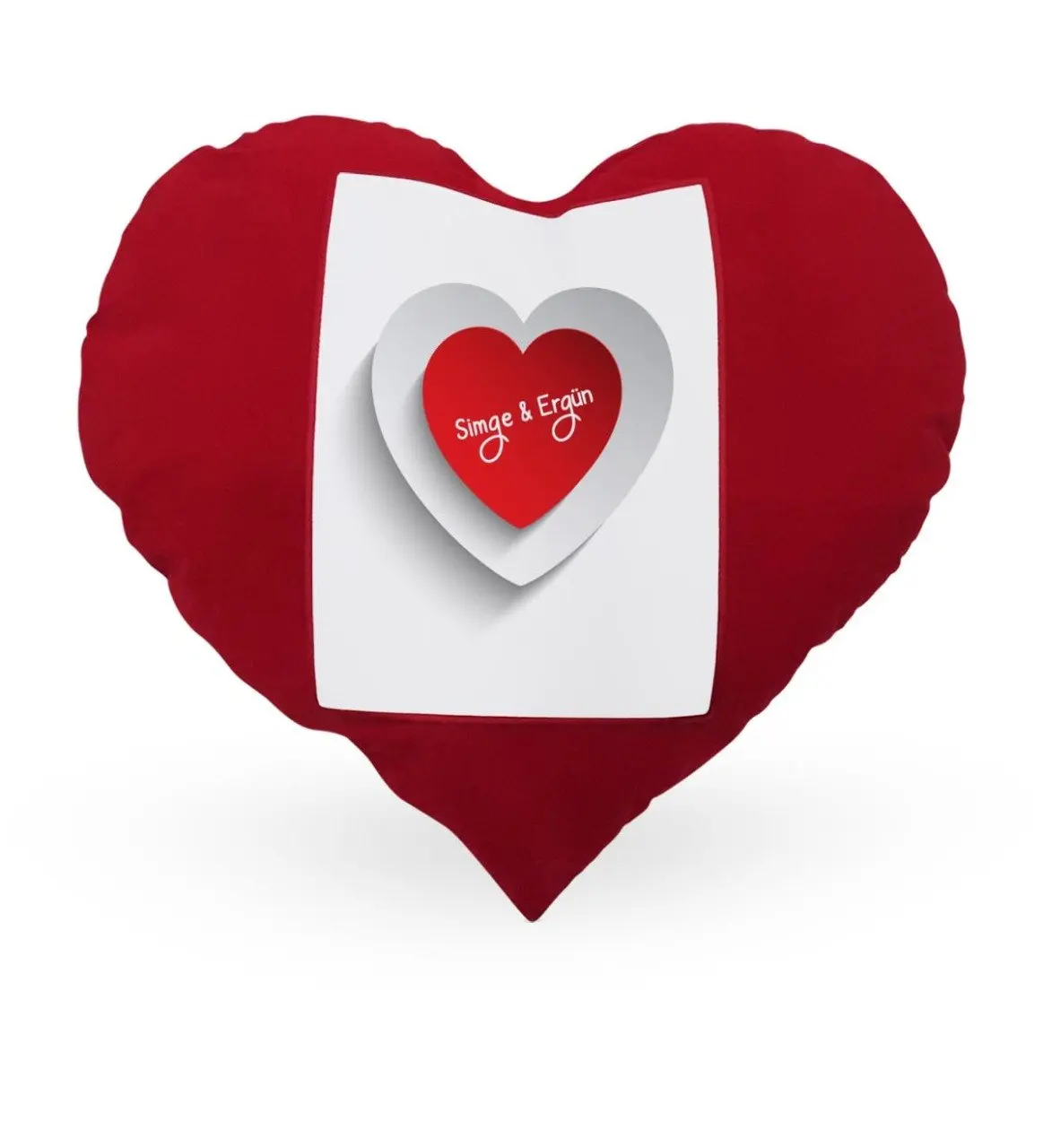 

Персонализированные день Святого Валентина тематическая Подушка с красным сердцем чехол-41