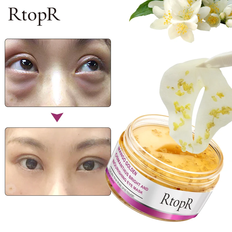 

RTOPR Eye Mask Mango Golden Osmanthus Bright And Nourishing Skin Care Anti-Puffiness Dark Circle Anti-Aging Treatment Mask