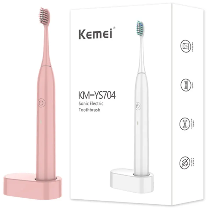 Профессиональная перезаряжаемая электрическая зубная щетка IPX7 ультразвуковая