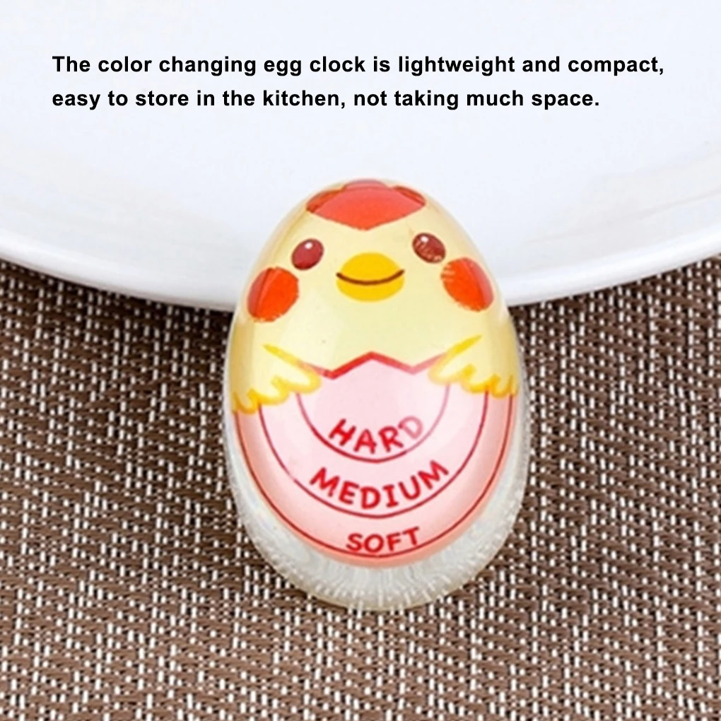 

Egg Timer Soft Boiled Egg Perfect Color Changing Timer Cooking Kitchen Tool Resin Egg Cooker Observer Hard-boiled Eggs Artifact