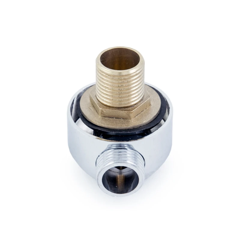 Уголок для подключений шланга ручной лейки душевой кабины. Переход рейлинга.