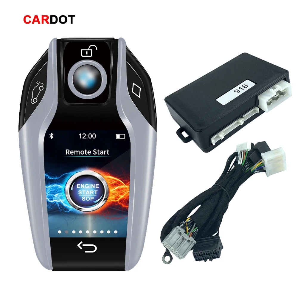 

CARDOT Canbus Remote Start Stop System Auto Car Parts LCD Smart Key Control Car For Hyundai Or Kia Car Models