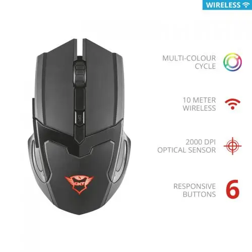 Gaming Wireless Mouse 23213 Trust GXT 103 GAV 1000-2000 dpi 6 keys | Компьютеры и офис