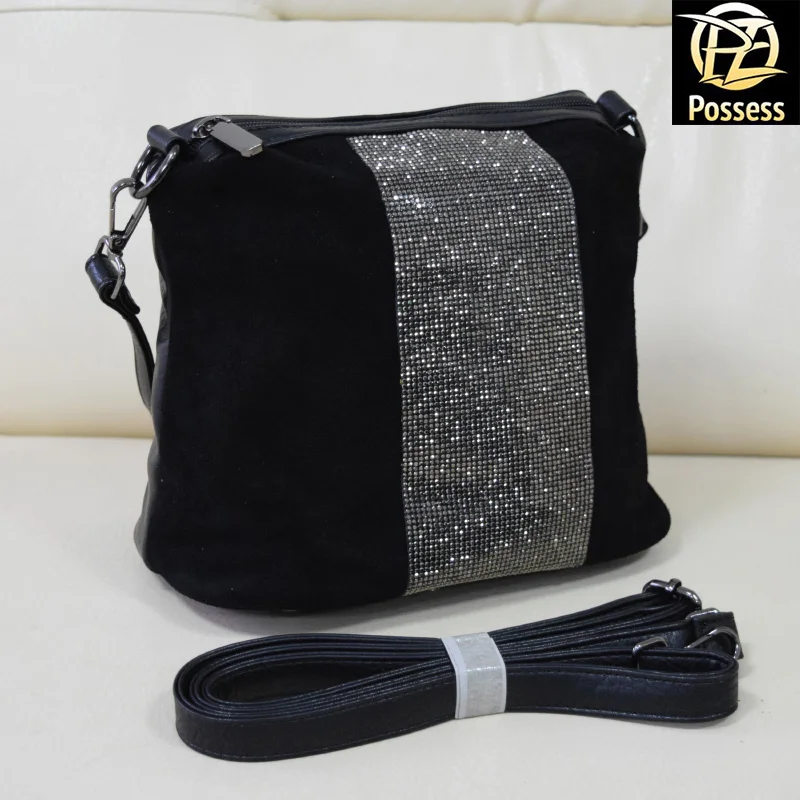 женская сумка лицевая сторона натуральная замша C49 |