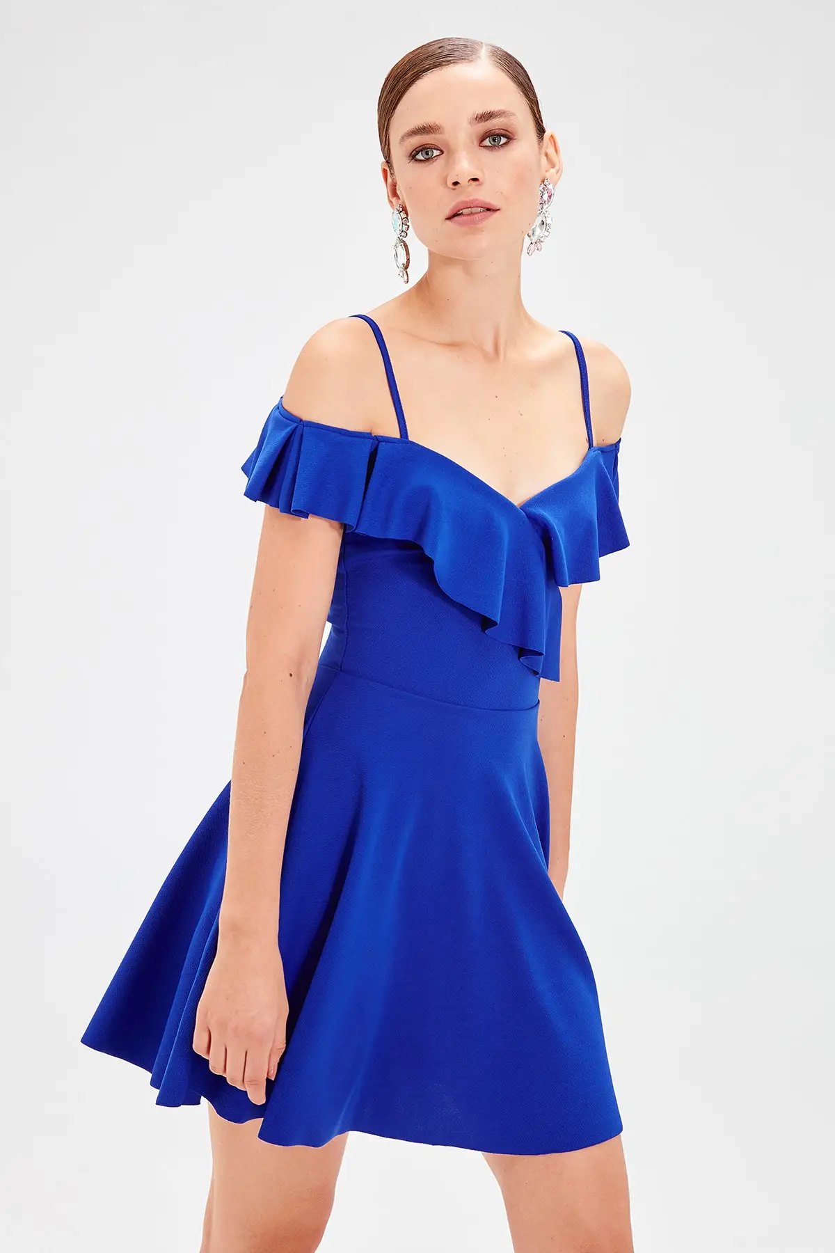 Trendyol Saks платье с маховиком TPRAW20EL1190|Женские платья| |