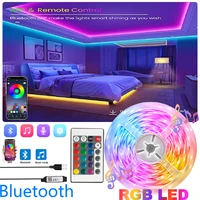 dc5v bluetooth led strip light app control light bar usb lamp for screen tv backlight neon lights 5050 rgb color change bedroom