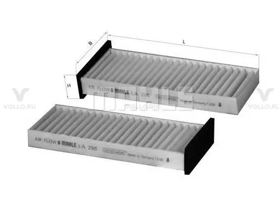 KNECHT LA296/S Фильтр салона MITSUBISHI COLT/CARISMA/PAJERO SPORT/SPACE STAR (упак.2шт.)|Салонный фильтр| |