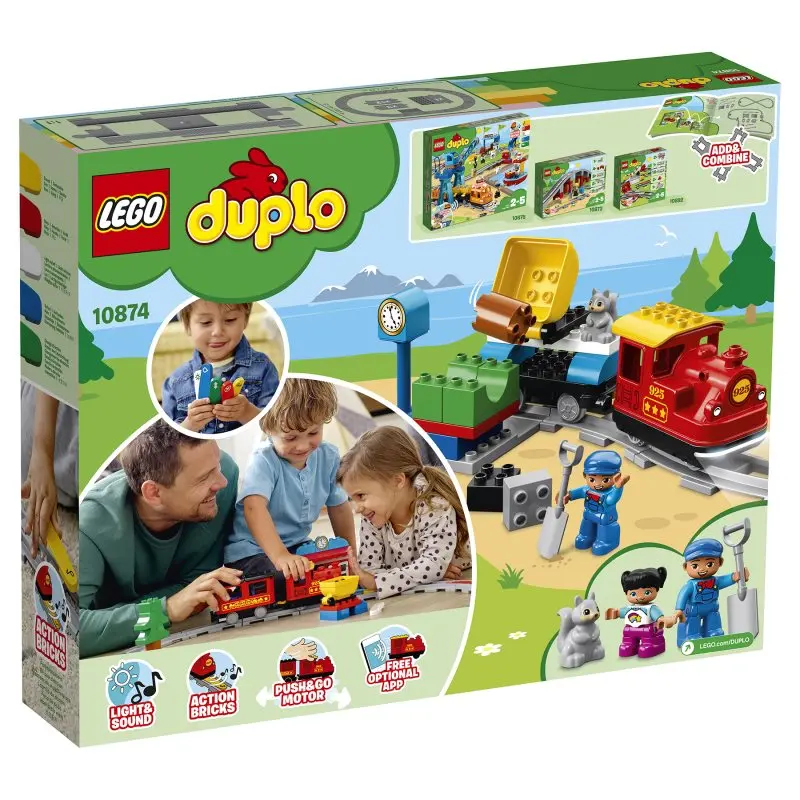 Конструктор LEGO DUPLO 10874 Поезд на паровой тяге | Игрушки и хобби