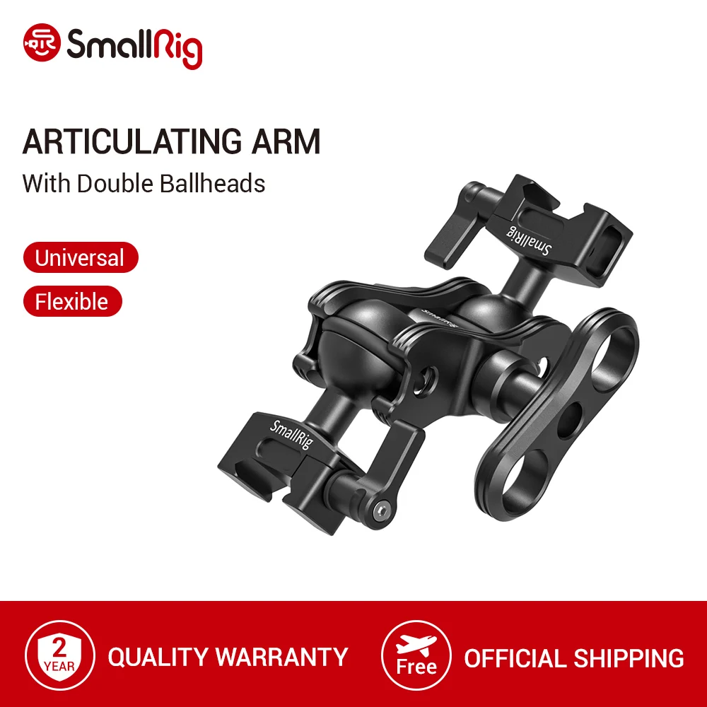 SmallRig шарнирное крепление с двойной шаровой головкой зажимы для монитора NATO