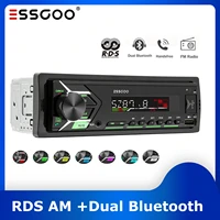 essgoo car radio 1 din bluetooth mp3 player fm am rds autoradio stereo music auto audio usb sd aux input remote control