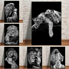 Современная Картина на холсте, животное, настенное искусство, любовь, Лев, фотография стен, картины для гостиной, домашний Настенный декор