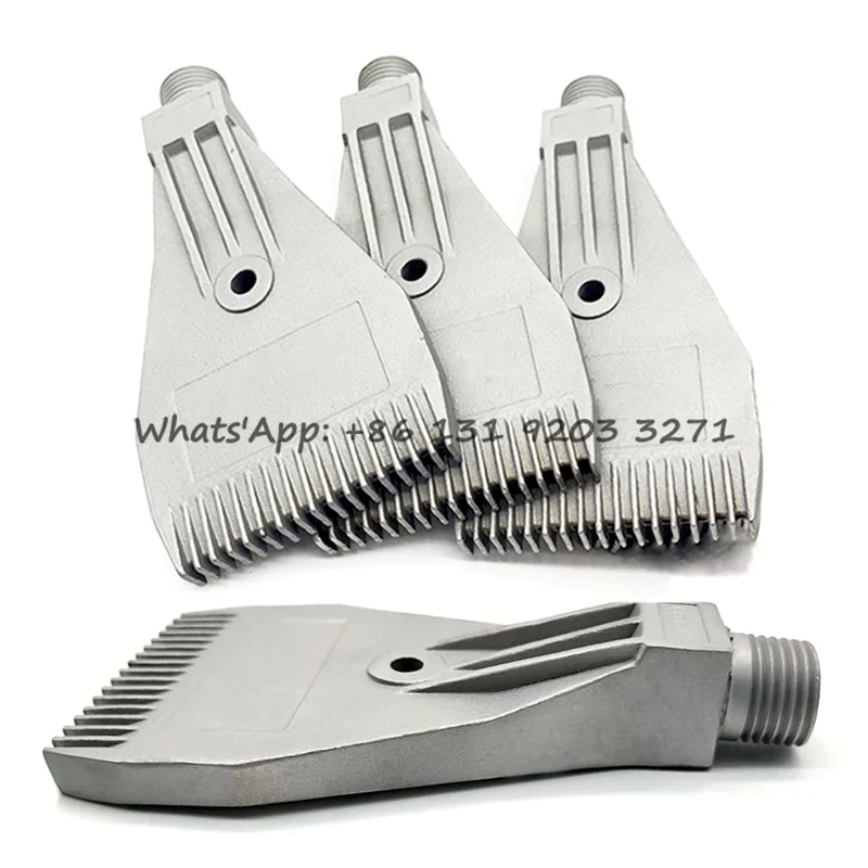 

Air Blowing Nozzle 1/4" 304 Stainless Steel 727 Air Curtain Wind Jet Air Spray Nozzle jardin 16 Holes Air knife Flat Fan Nozzle