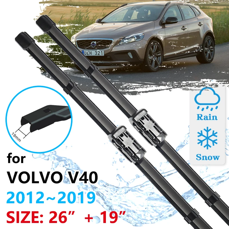 

Car Front Wiper Blade For Volvo V40 2012~2019 Windscreen Windshield Accessories Window 2012 2013 2014 2015 2016 2017 2018 2019