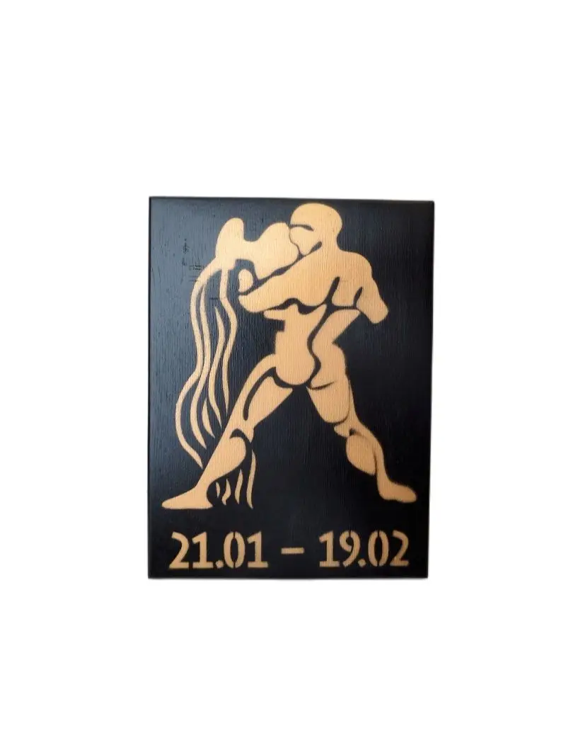 Ключница знак зодиака водолей aquarius настольная держатель для часов в стиле лофт