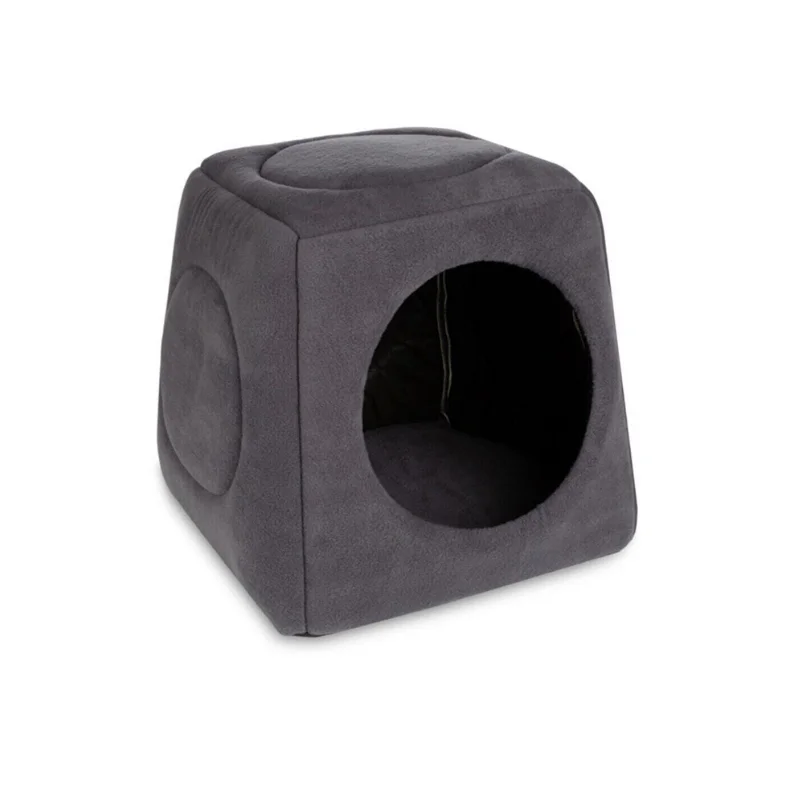 

Fleece Fabric Warm Multifunctional Cat House Bed Stain Resistant Washable Easy Cleaning Dog and Cat Comfortable Sleeping Nest