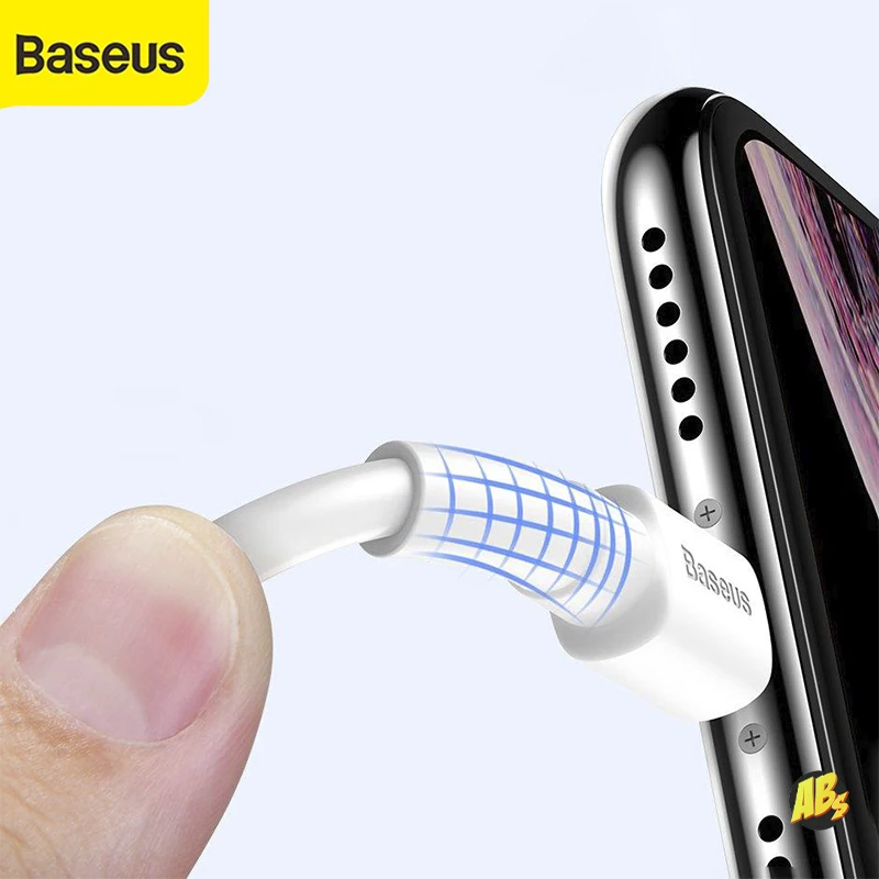Кабель USB Lightning Baseus 1м 2.4А для зарядки iPhone iPad оригинал 12 11 10 9 xr xs max|Кабели мобильных
