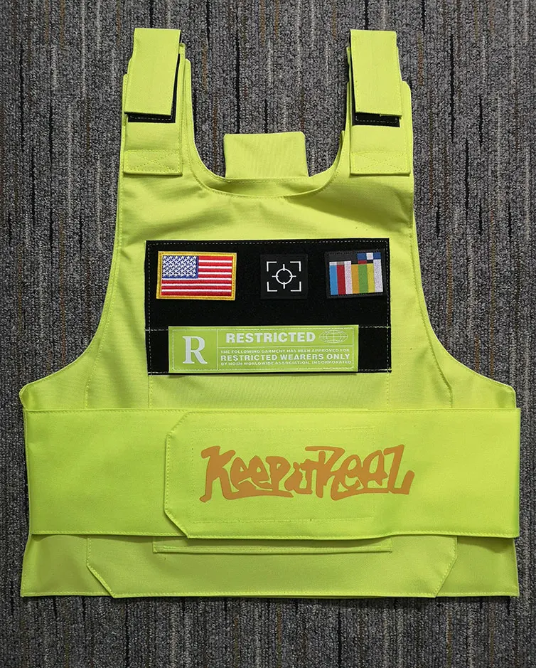 Регулируемый жилет на липучке в стиле хип-хоп | Мужская одежда