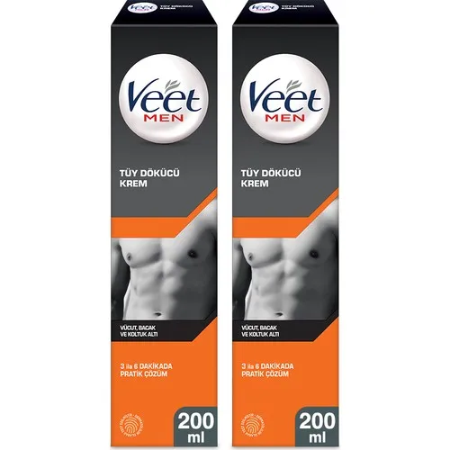 Крем для удаления волос Veet мужчин эссенция роста на лице ногах подмышках 200 мл 2