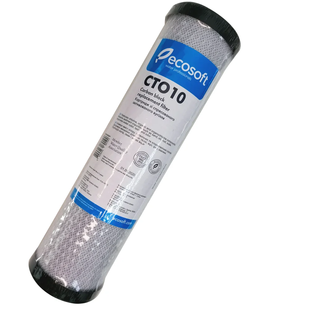 Картридж Ecosoft (Экософт) 10SL с прессованным активированным углем 2 5"х10" CHVCB2510ECOEXP