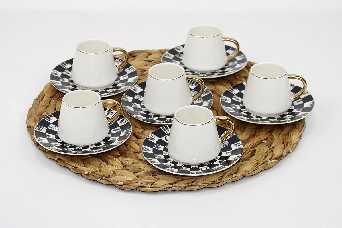 Кофейная чашка EminHome 12 шт.|Блюдца и тарелки| |