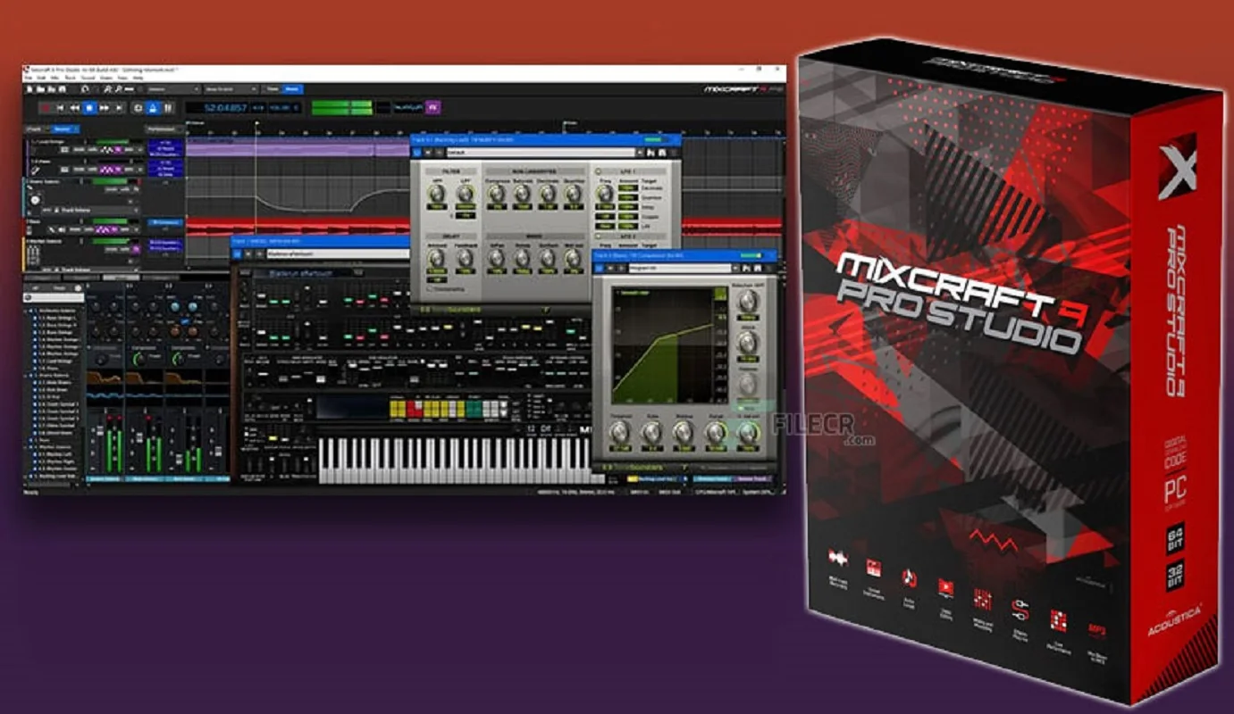 

MIXCRAFT 9 PRO STUDIO - AUDIO MUSIC SOFTWARE - WINDOWS - DIGITAL NEW
