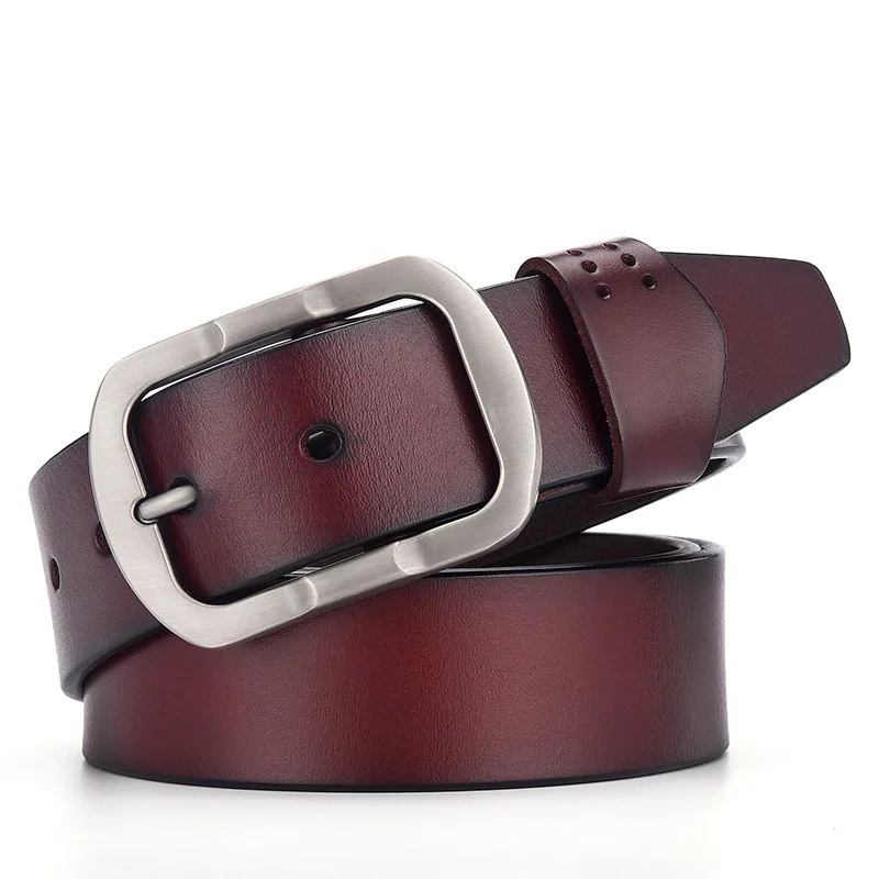 

High Quality Genuine Leather Belt Designer Belts Men Luxury Strap Male Belts For Men Fashion Vintage Pin Buckle For Jeans Men