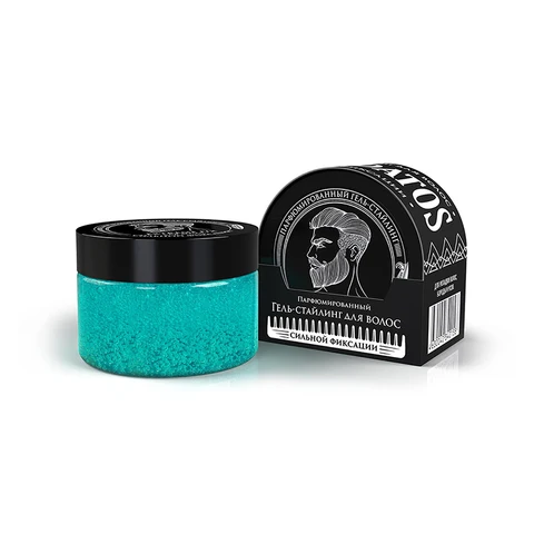 Perfumed Hair Styling Gel for strong fixation Парфюмированный Гель-стайлинг для волос сильной фиксации Borodatos - изображение