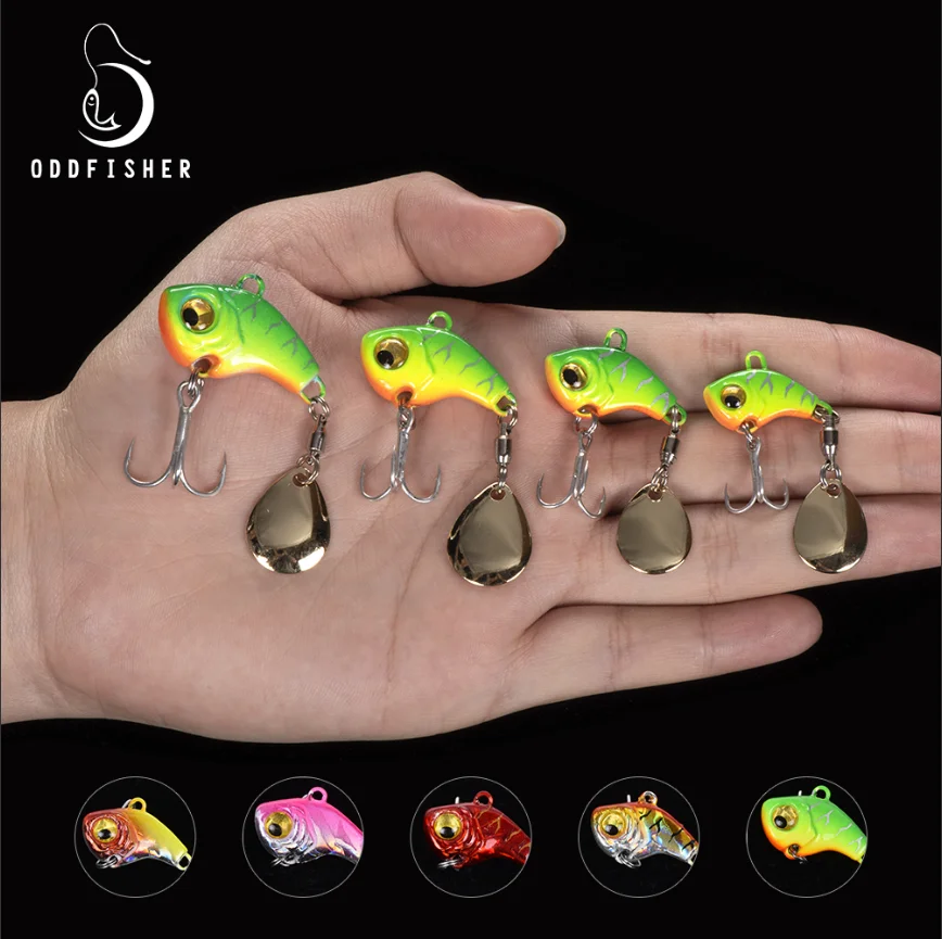 Oddfisher Jerkbait вращающаяся металлическая Приманка VIB walleye приманка для рыбной ловли