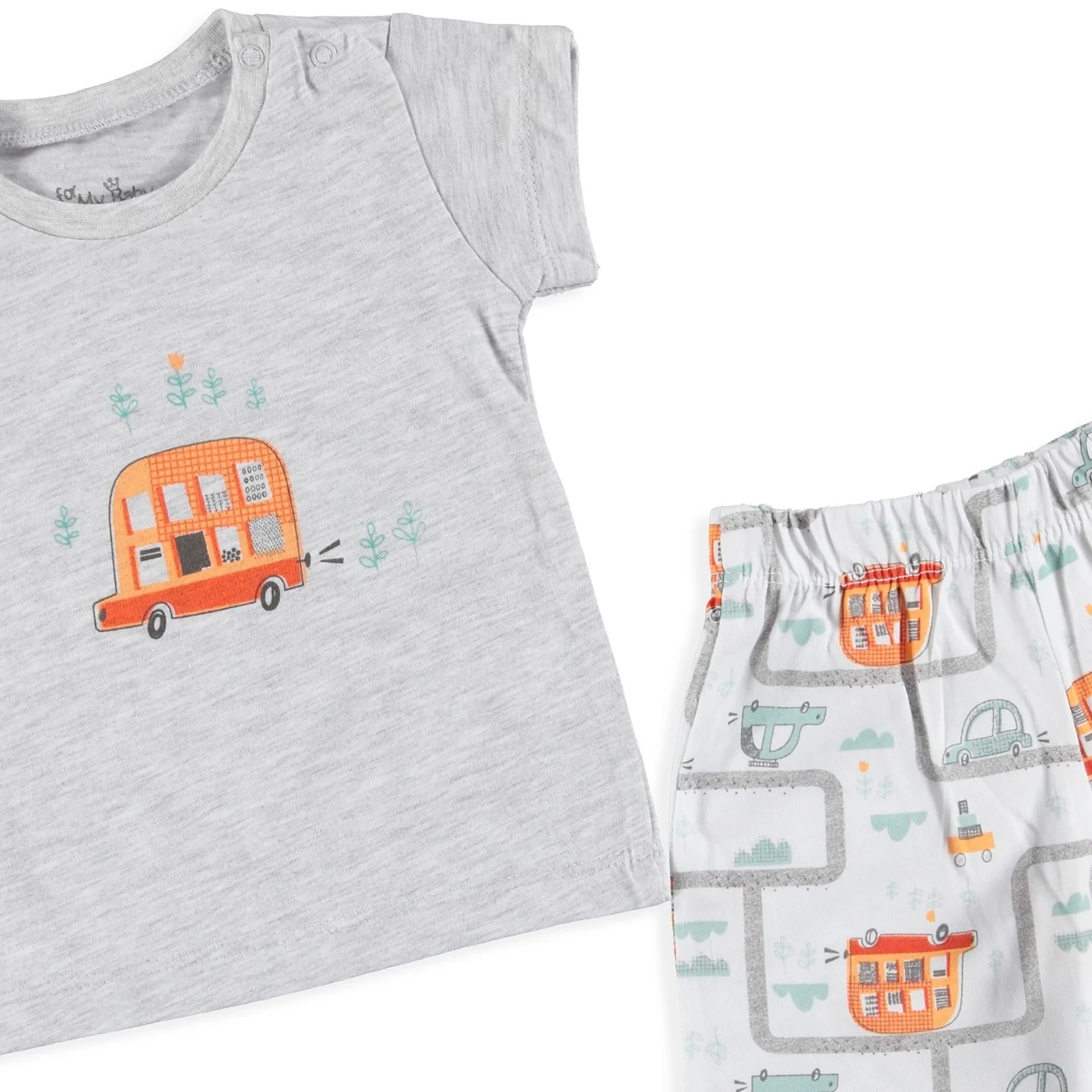 Ebebek For My Baby/Летняя Пижама с короткими рукавами и принтом |