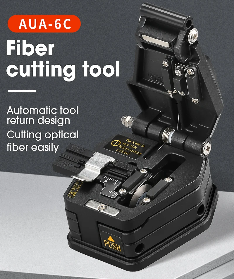 

Fiber cleaver AUA-6C Cable Cutting Knife FTTT Fiber Optic Knife Tools cutter High Precision Cleavers 16 surface blade