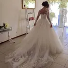 Свадебное платье принцессы Miaoduo 2022, бальное платье с длинными рукавами и аппликацией, бальное платье знаменитости, платье невесты