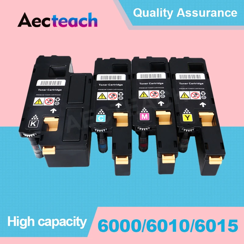 

Aecteach For Xerox Phaser 6000 6010 6015 Toner Cartridges 106R01630 106R01627 106R01634 Printers Chips Full With Toner Powder