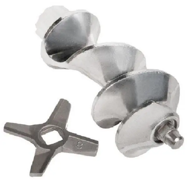 Bosch 12019443 Auger complete with двухсторонним knife No. 8 and grommet for Walkie Talkie Zelmer | Meat Grinder Parts