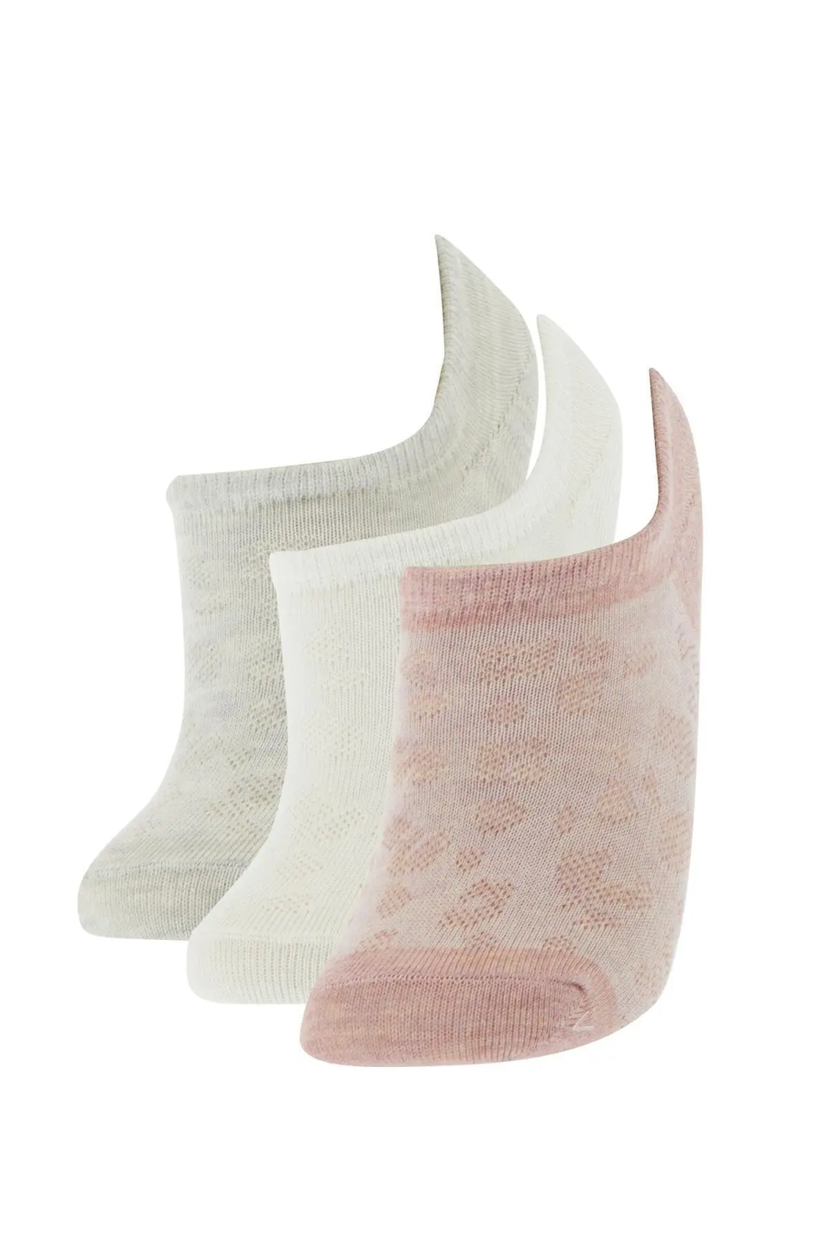 

Women's Multicolor Patterned 3 Pack Short Socks