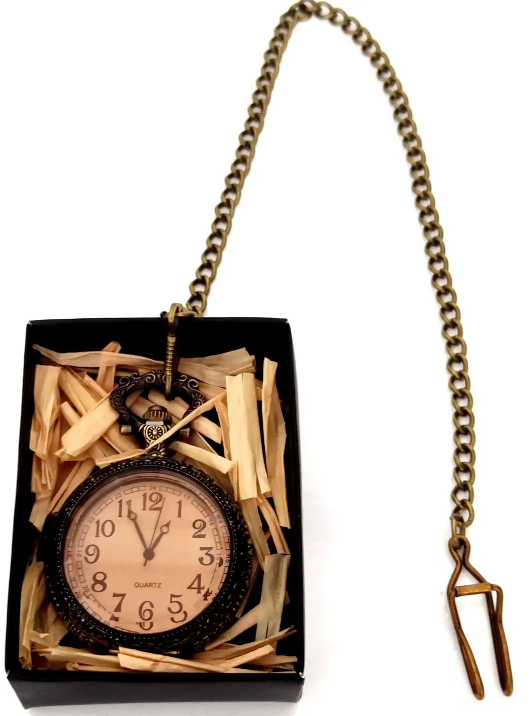

Nostalgia Chain Bronze Color Pocket Watch