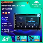 Автомагнитола 2Din, Android 10, для Mercedes Benz B -Class B Class T245 2005-2011, GPS-навигация, DVD, 4G, камера, Wi-Fi, BT, без DVD-плеера