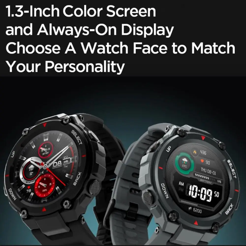 Новинка 2020 CES Amazfit T rex T-rex умные часы с управлением музыкой 5ATM Смарт-часы GPS/GLONASS 20