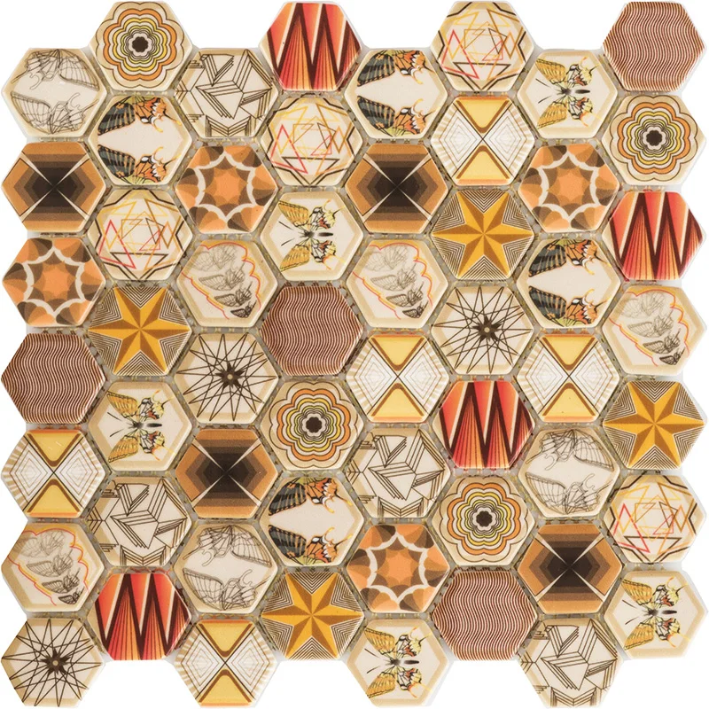 

1M2 (13 PCS TILES) b and q mosaic tiles